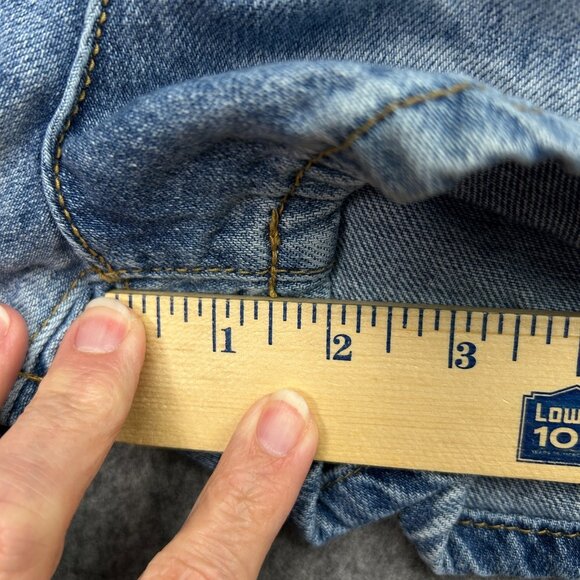 BDG Pull On Mom Jean Shorts Women's Size Small High Waist Medium Wash Denim - Picture 8 of 9